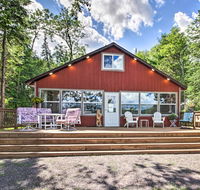 Lakefront Cabin with Fire Pit - Fish Hunt Snowmobile