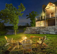 Luxury Lakefront Chalet Resort 2 Pools FREE Amenities Dock Kayaks Waterslide
